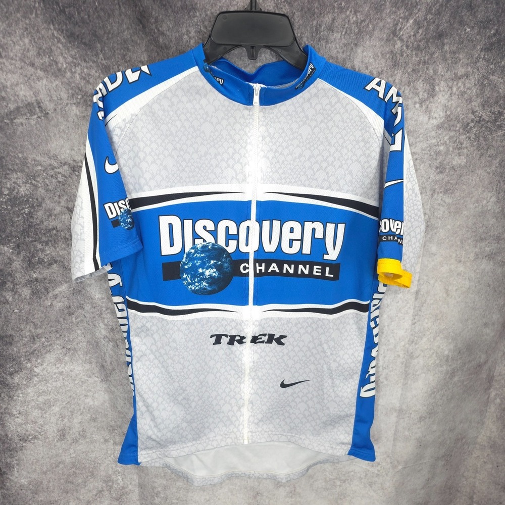 Nike Discovery Channel Pro Cycling Jersey Shirt XL  Dri Fit Biking ‎ Italy